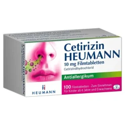 Cetirizin HEUMANN 10 mg Filmtabletten, 100 St