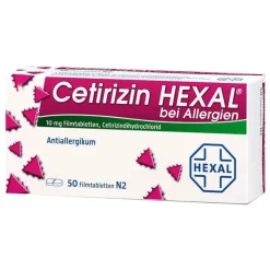 Cetirizin Hexal Filmtabletten bei Allergien, 50 St