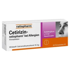 Cetirizin ratiopharm bei Allergien, 20 St