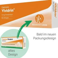 Cetirizin Vividrin® - Schnell wirksame Allergietabletten, 100 St