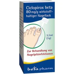 Ciclopirox beta 80 mg/g wirkstoffhaltiger Nagellack, 3.3 ml