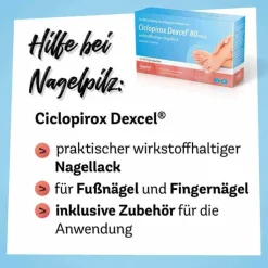 Ciclopirox Dexcel® 80 mg/g wirkstoffhaltiger Nagellack, 3.3 ml