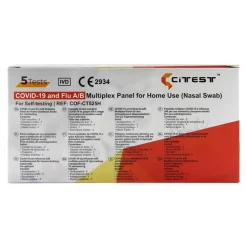 Citest 3 in 1 Selbsttest Covid-19 Antigen & Influe, 2x5 St