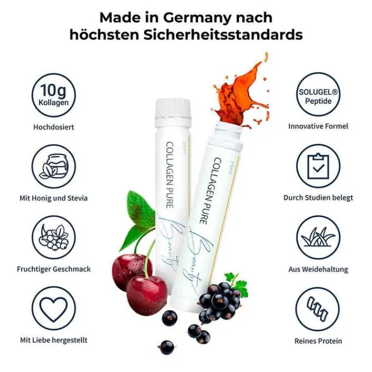 Collagen Pure Beauty 10 g Kollagen hochdosiert Gold-Edition, 28X25 ml