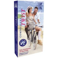 Compressana Twist Kniestrümpfe 42-44 schwarz, 2 St