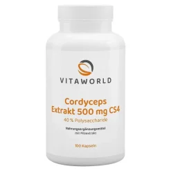 Cordyceps Extrakt 500 mg CS4 40% Polysacchar.Kapseln, 100 St