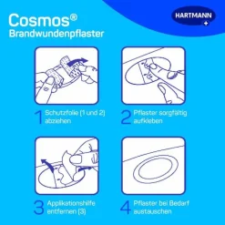 cosmos® Brandwundenpflaster 68 mm x 43 mm steril, 8 St