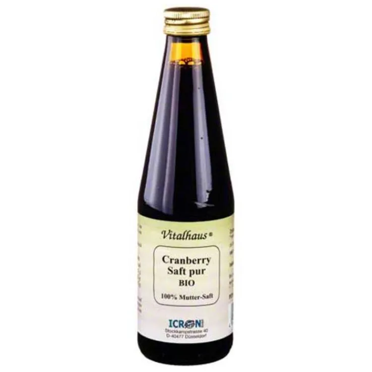 Cranberry Saft pur bio Vital, 330 ml