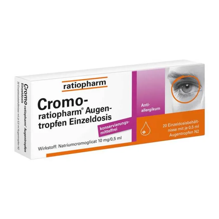 Cromo-ratiopharm® Augentropfen Einzeldosis, 20X0.5 ml