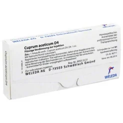 Cuprum aceticum D 4 Ampullen, 8X1 ml