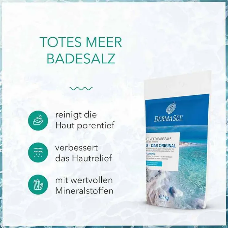 Dermasel Totes Meer Badesalz Pur, 5 kg
