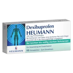 Dexibuprofen Heumann 200 mg Filmtabletten, 10 St