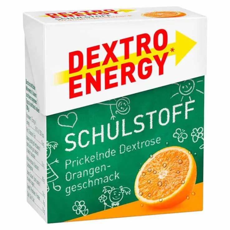 Dextro Energy Schulstoff Orange Täfelchen, 50 g