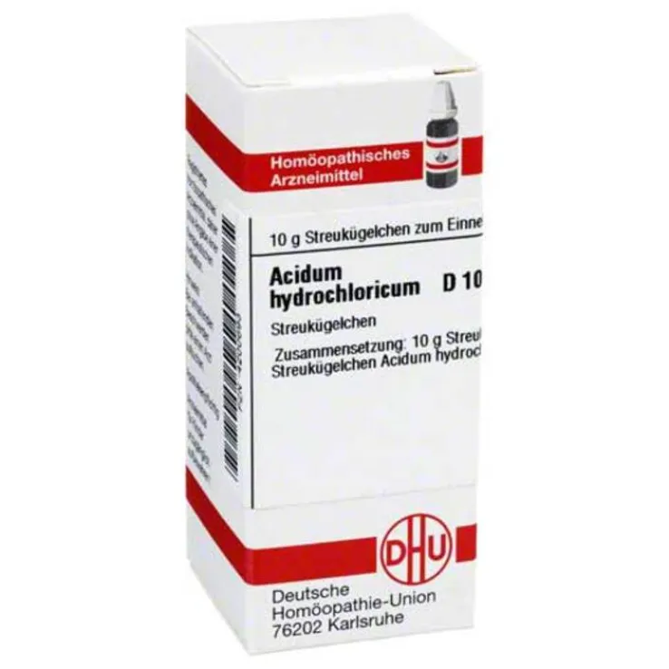DHU Acidum hydrochloricum D 10 G, 10 g