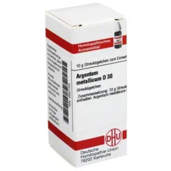 DHU Argentum metallicum D 30 Globuli, 10 g
