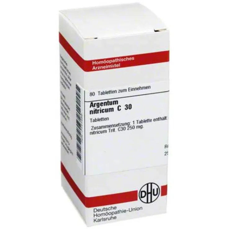 DHU Argentum nitricum C 30 Tabletten, 80 St