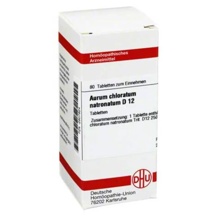 DHU Aurum chloratum natronatum D 12 Tabletten, 80 St