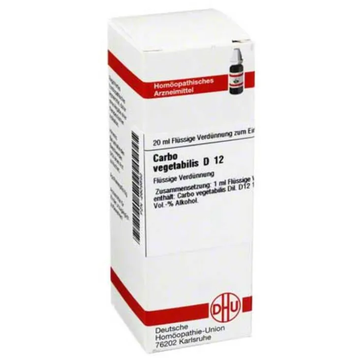 DHU Carbo vegetabilis D 12 Dilution, 20 ml