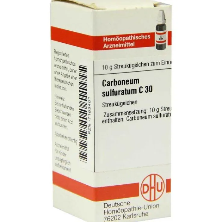 DHU Carboneum sulfuratum C 30 Globuli, 10 g