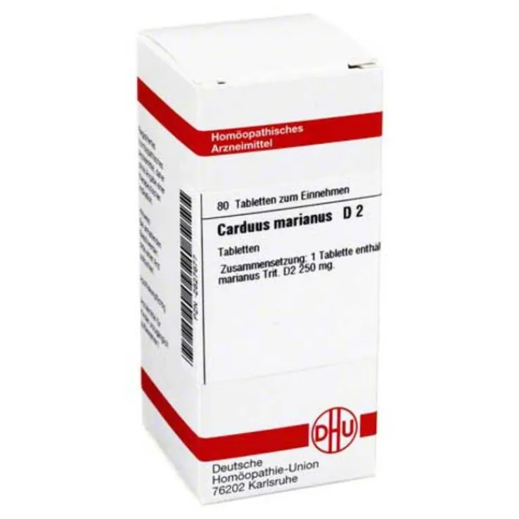 DHU Carduus marianus D 2 Tabletten, 80 St