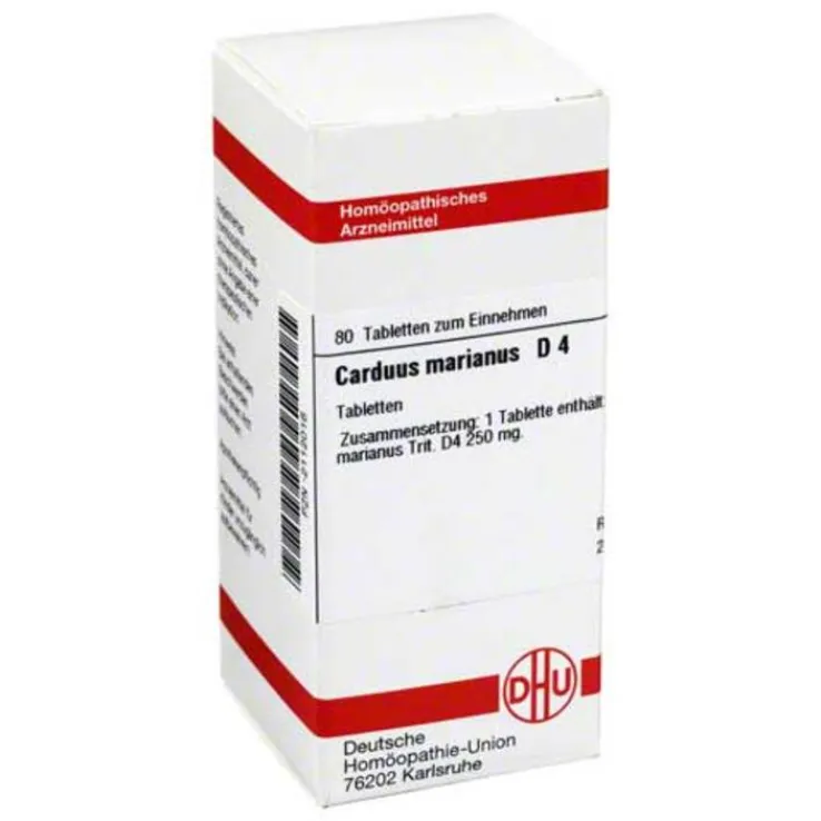 DHU Carduus marianus D 4 Tabletten, 80 St