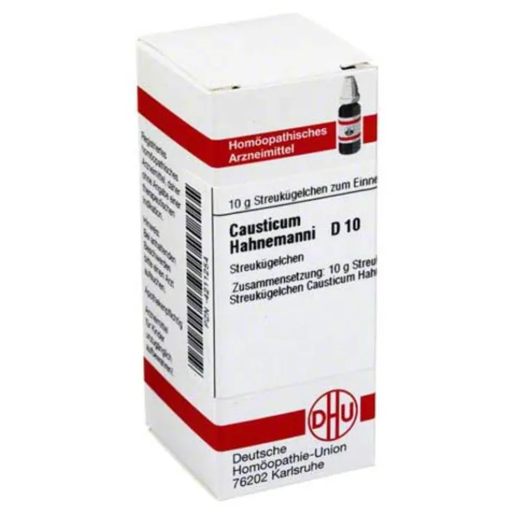 DHU causticum Hahnemanni D 10 Gl, 10 g