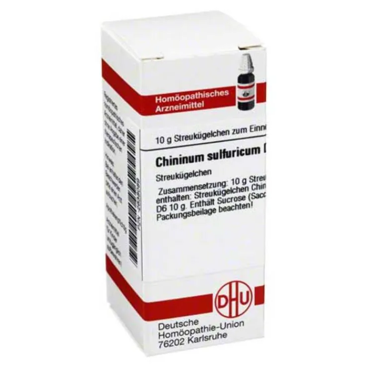 DHU Chininum sulfuricum D 6 Globuli, 10 g