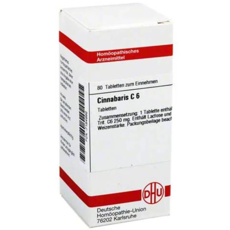 DHU Cinnabaris C 6 Tabletten, 80 St