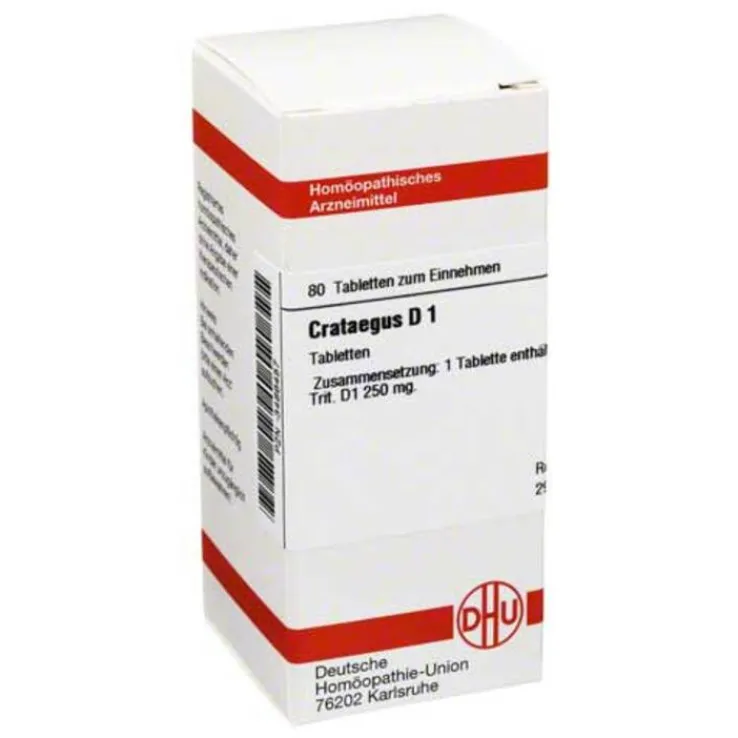DHU Crataegus D 1 Tabletten, 80 St