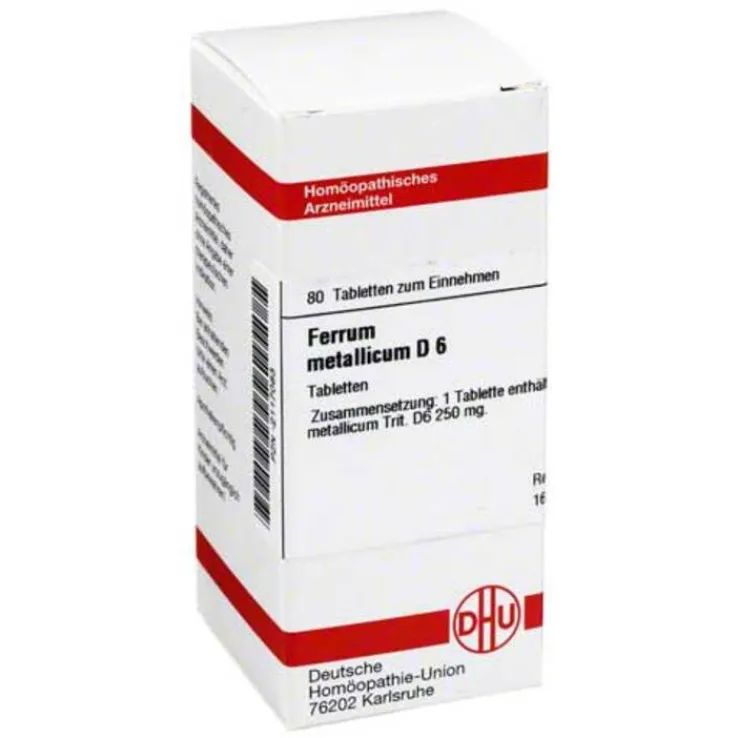 DHU Ferrum metallicum D 6 Tabletten, 80 St