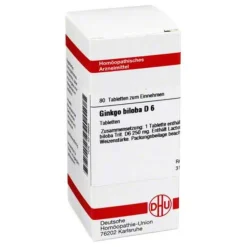 DHU Ginkgo biloba D 6 Tabletten, 80 St