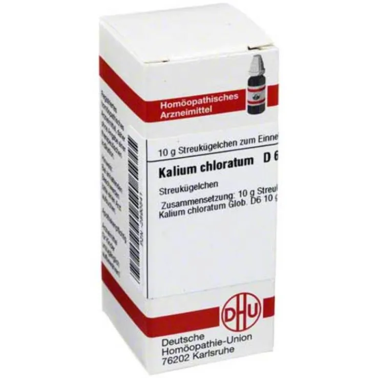 DHU Kalium chloratum D 6 Globuli, 10 g