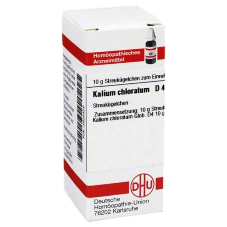 DHU Kalium chloratum D 4 Globuli, 10 g