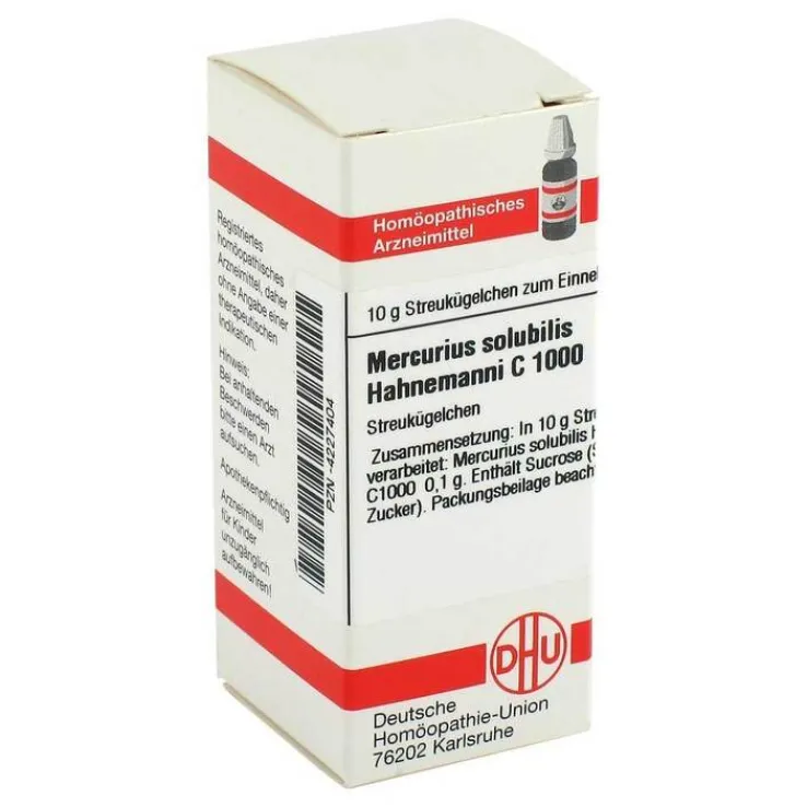 DHU Mercurius solubilis C 1000 Globuli, 10 g