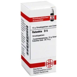 DHU Ratanhia D 6 Globuli, 10 g