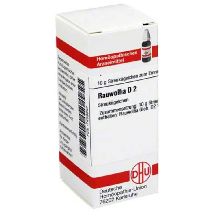 DHU Rauwolfia D 2 Globuli, 10 g