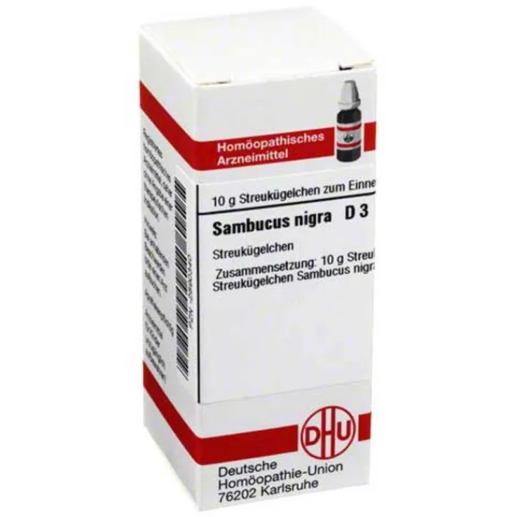 DHU Sambucus nigra D 3 Globuli, 10 g