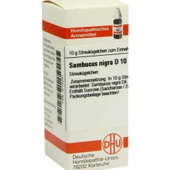 DHU Sambucus nigra D 10 Globuli, 10 g