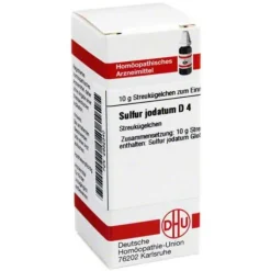 DHU Sulfur jodatum D 4 Globuli, 10 g