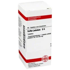 DHU Sulfur jodatum D 6 Tabletten, 80 St