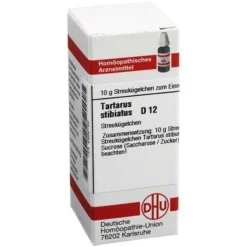 DHU Tartarus stibiatus D 12 Globuli, 10 g