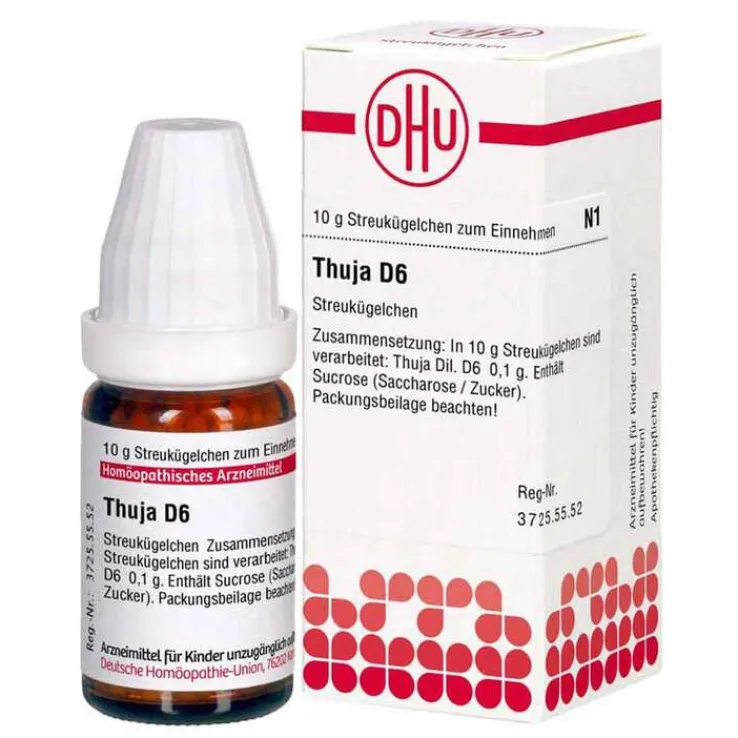 DHU Thuja D6 Globuli, 10 g