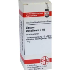 DHU Zincum metallicum C 10 Globuli, 10 g