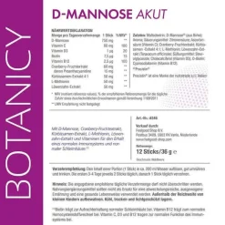 D-Mannose + Cranberry Akut Sticks, 12 St