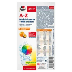Doppelherz A-Z Multivitamin+Mineralien Brausetabletten, 15 St