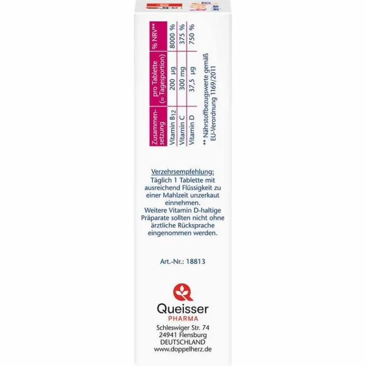 Doppelherz B12 + C + D3 Depot aktiv Tabletten, 30 St