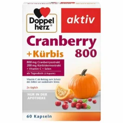 Doppelherz Cranberry+Kürbis Kapseln, 60 St