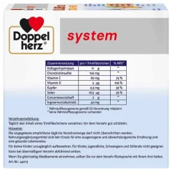 Doppelherz Kollagen 11.000 Curcuma + Ingwer System Trinkampullen, 30X25 ml