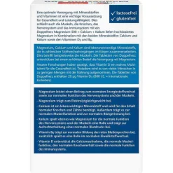 Doppelherz Magnesium 500 + Calcium + Kalium Tabletten, 100 St