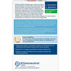 Doppelherz Magnesium 500 + D3 + K2 Depot Tabletten, 60 St